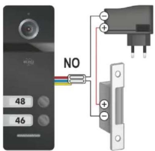 ELRO PV40P1M1 - Scheme de raccordement et serrure electrique - 2