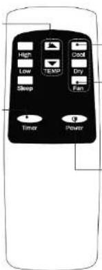 HCP Low TEMP Dry Sleep Fan Timer Power
