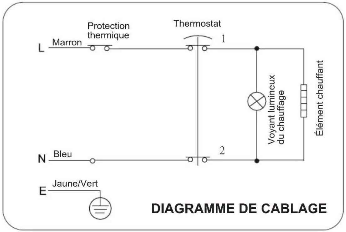 CATA CTR80M - Diagramme du câblage interne - 1