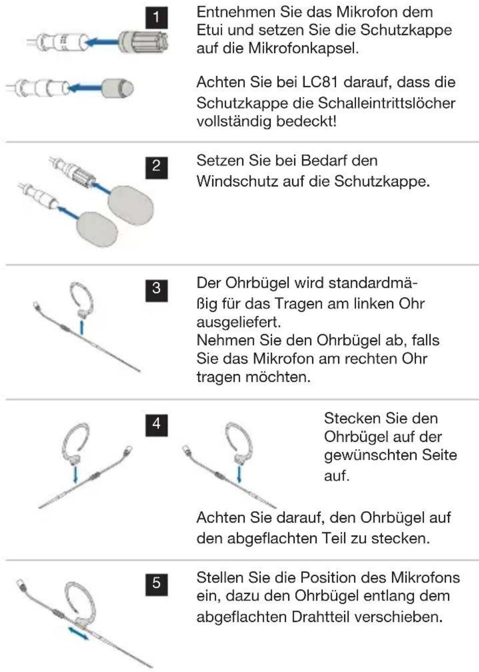 AKG EC81 MD - Ohrbügelmikrofon anbringen - 2