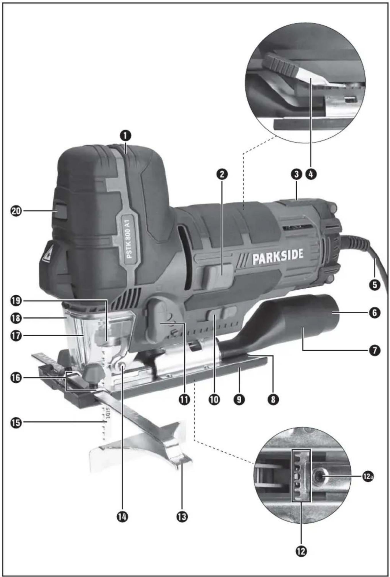 PARKSIDE PSTKA 800 A1 - PENDULSTIKSAV - 1