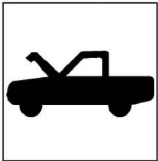GMC Sierra (2009) - Levier d'ouverture du capot - 1