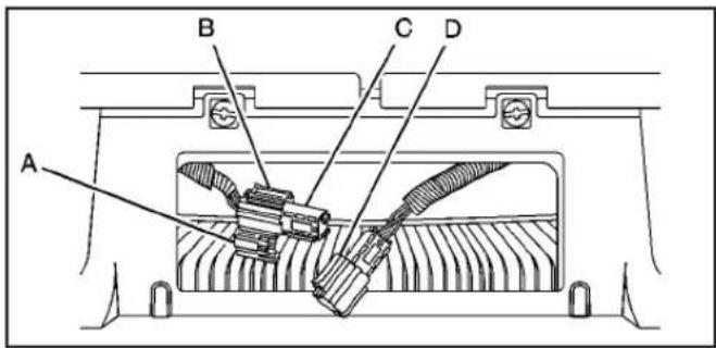 GMC Sierra (2009) - Déconnecter la caméra à vision arrière - 2