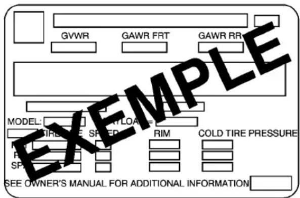 GMC Sierra (2009) - Étapes permettant de déterminer la limite correcte de charge - 3