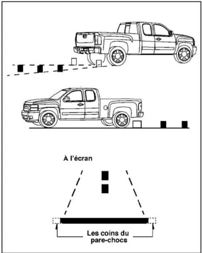 GMC Sierra (2009) - Emplacement de la caméra de vision arrière - 2