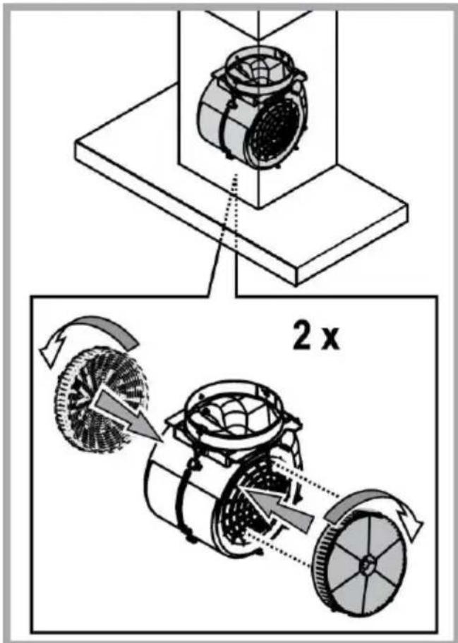 BAUKNECHT DBHVS 82 LT K2 - Mantenimiento del filtro al carbón - 1