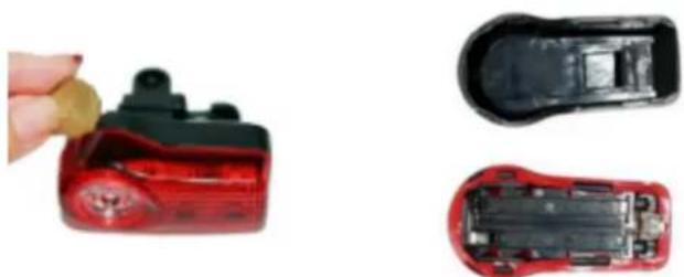 DENVER SEL80125 - 1) Lampe LED avant - 3