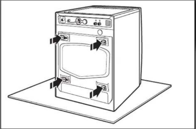 MAYTAG XHP1000XW - Boulons de transport de la laveuse - 1