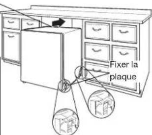KITCHENAID KDTM804KPS - Fixer la plaque d'insonorisation - 1