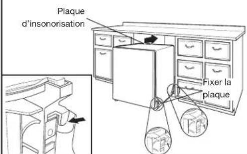 KITCHENAID KDPM604KBS - Fixer la plaque d'insonorisation - 1
