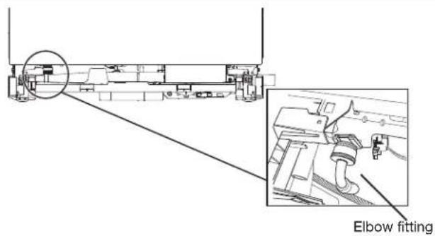 KITCHENAID KDPM604KBS - Tighten 90° elbow fitting to valve - 1