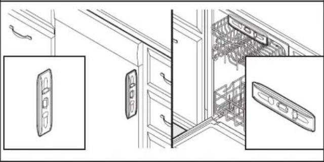 KITCHENAID KDPM604KBS - Vérifier de nouveau l'alignement du lave-vaisselle avec l'ouverture - 1