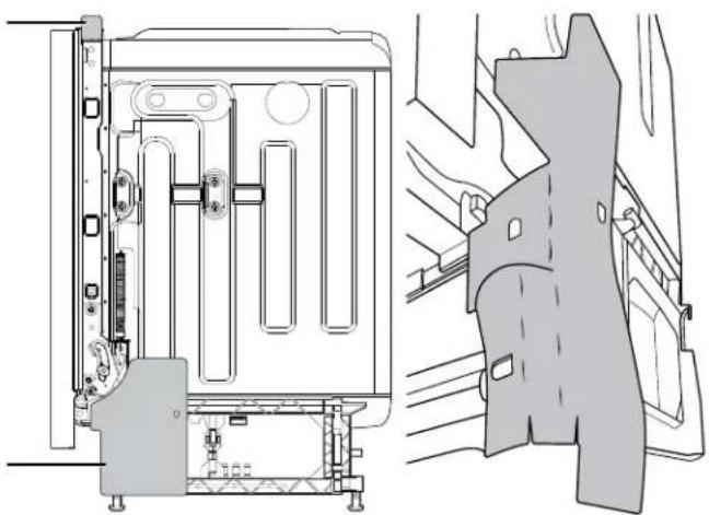 KITCHENAID KDPM604KBS - Coloque los paneles laterales de espuma (en algunos modelos) - 4
