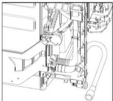 KITCHENAID KDPM604KBS - Raccordement du tuyau de vidange - 2