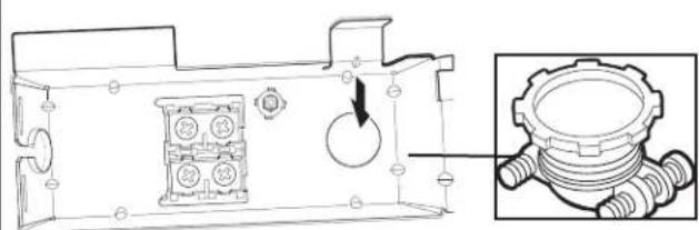 KITCHENAID KDPM604KBS - Secure cord or wire in strain relief - 1