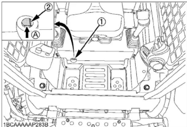 KUBOTA SSV75 - Dispositif d'abaissement force des bras de levage - 1