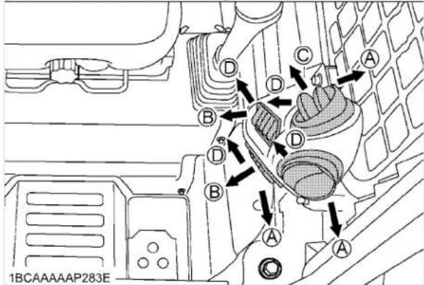 KUBOTA SSV75 - Orifice de sortie d'air avant - 1