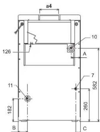 FERROLI Pegasus D - Dimensiones, conexiones y componentes principales - 6
