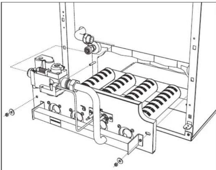 FERROLI Pegasus D - Removing and cleaning the burner assembly - 1