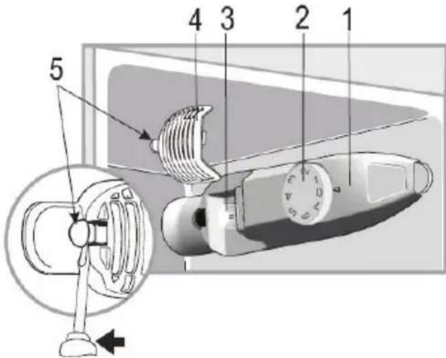 SEVERIN DT 8782 - In positie '0', de koelfunctie is uitgeschakeld, ondanks dat het apparaat nog aangesloten is op het stroomnet. - 1