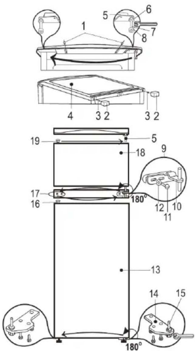 SEVERIN DT 8786 - Reversible door - 1