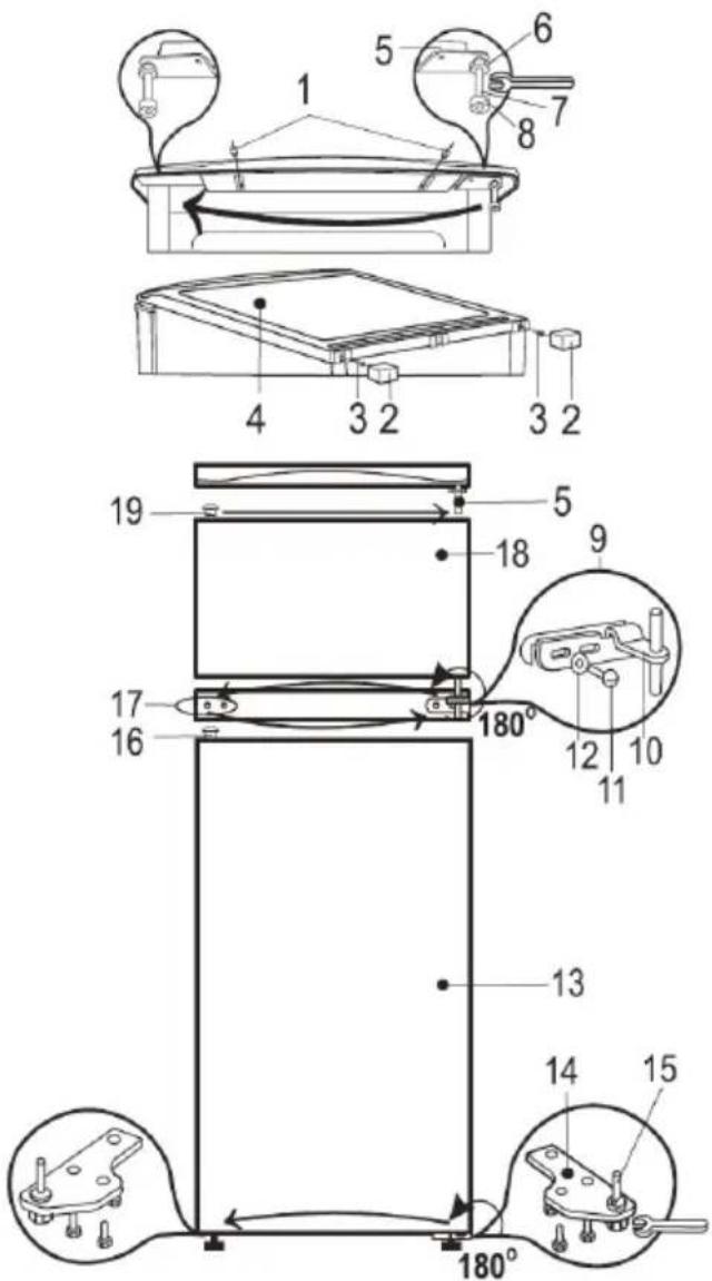SEVERIN DT 8784 - Omkeerbare deur - 1