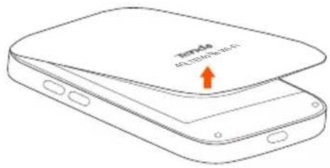 Tenda 4G180 - Vložte SIM kartu a baterii - 1