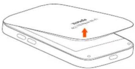 Tenda 4G180 - Inserta la tarjeta SIM y la bateria - 1