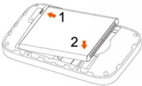 Tenda 4G180 - Setzen Sie die SIM-Karte und den Akku ein - 3