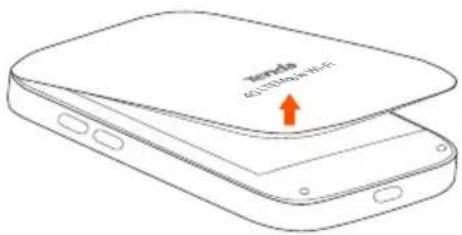 Tenda 4G180 - Setzen Sie die SIM-Karte und den Akku ein - 1