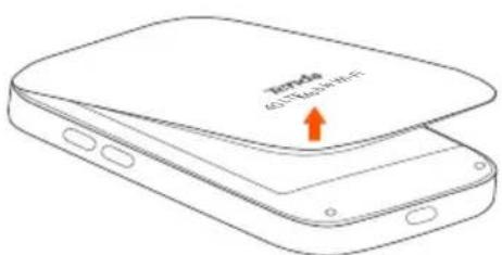 Tenda 4G185 - Insérez la carte SIM et installez la batterie - 1