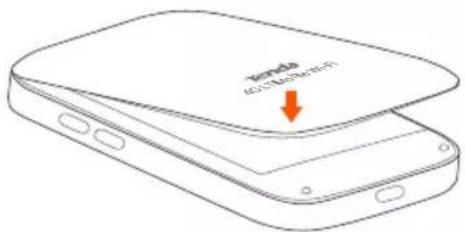 Tenda 4G185 - Installer SIM-kaart en batterij - 7