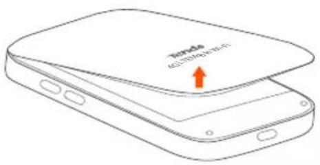 Tenda 4G185 - Inserta la tarjeta SIM y la bateria - 1