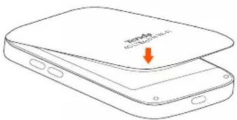 Tenda 4G185 - Install SIM card and battery - 7