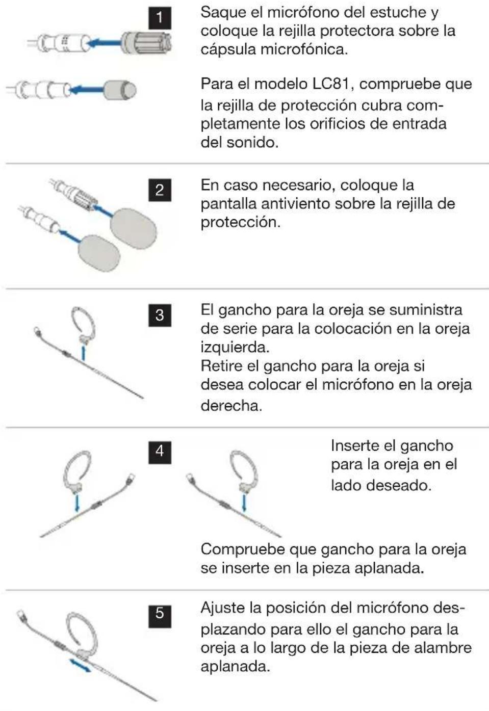 AKG EC82 - Colocación del micrófono de oreja - 2