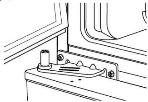 GE GTE18MTRRWW - REHANG THE FREEZER DOOR - 1