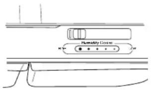 GE GTE18MTRRWW - Adjustable Humidity Crisper - 1