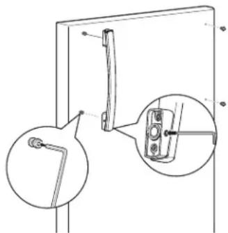 GE GTE18MTRRWW - CÓMO INVERTIR LAS MANIJAS DE LA PUERTA – TRANSFERIR LA MANIJA DE LA PUERTA DEL REFRIGERADOR AL LADO DERECHO DE LA PUERTA DEL REFRIGERADOR - 1