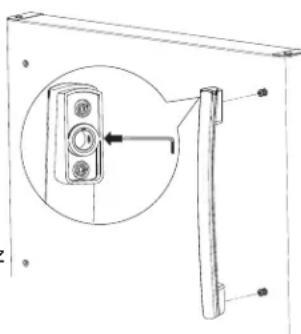 GE GTE18MTRRWW - CHANGEMENT DE CÔTÉ DES POIGNEES DE PORTE – TRANSFERT DE LA POIGNÉE DE COMPARTIMENT RÉFRIGÉRATEUR AU CÔTÉ DROIT DE LA PORTE DU COMPARTIMENT RÉFRIGÉRATION - 3