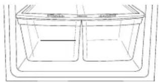 GE GTE18MTRRWW - Fruit and Vegetable Crispers - 1