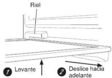 GE GTE18MTRRWW - Para quitar: - 1