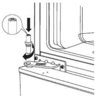 GE GTE18MTRRWW - REHANG THE REFRIGERATOR DOOR - 3