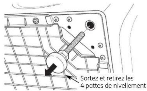 GE Profile SPSD157JMV - RETIREZ LES PATTES DE NIVELLEMENT - 1