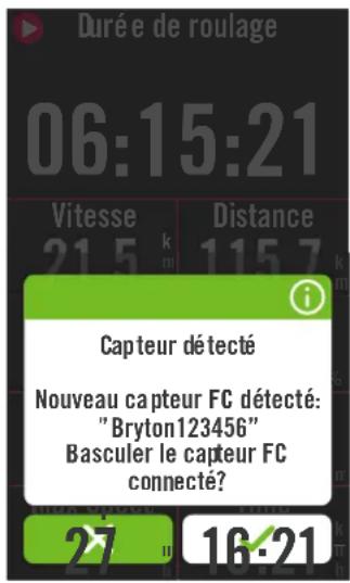 Bryton Rider 750 - Appairer les capteurs - 2