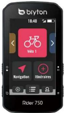 Bryton Rider 750 - Écran tactile - 2