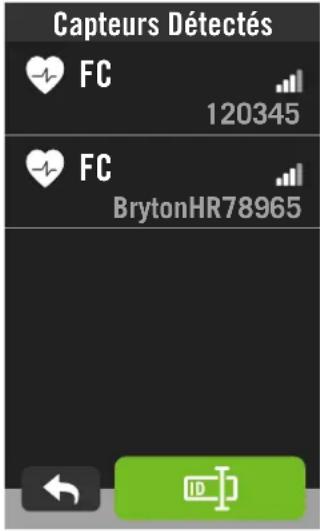 Bryton Rider 750 - Appairer les capteurs - 1