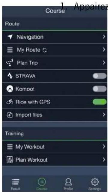 Bryton Rider 750 - Naviguer sur l'application Bryton Active - 1