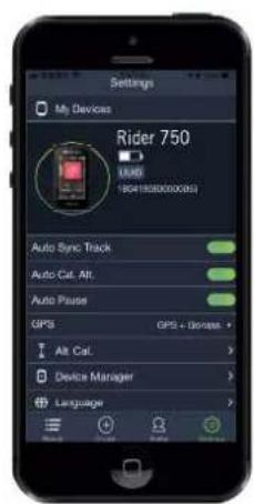 Bryton Rider 750 - Synchronisation via BLE - 6