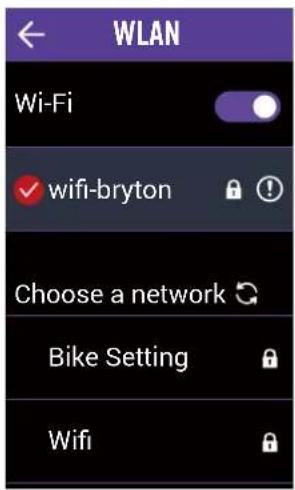 Bryton Rider 860 - Synchronisation via WLAN - 1