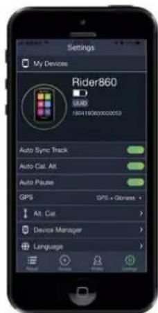 Bryton Rider 860 - Synchronisation via BLE - 4